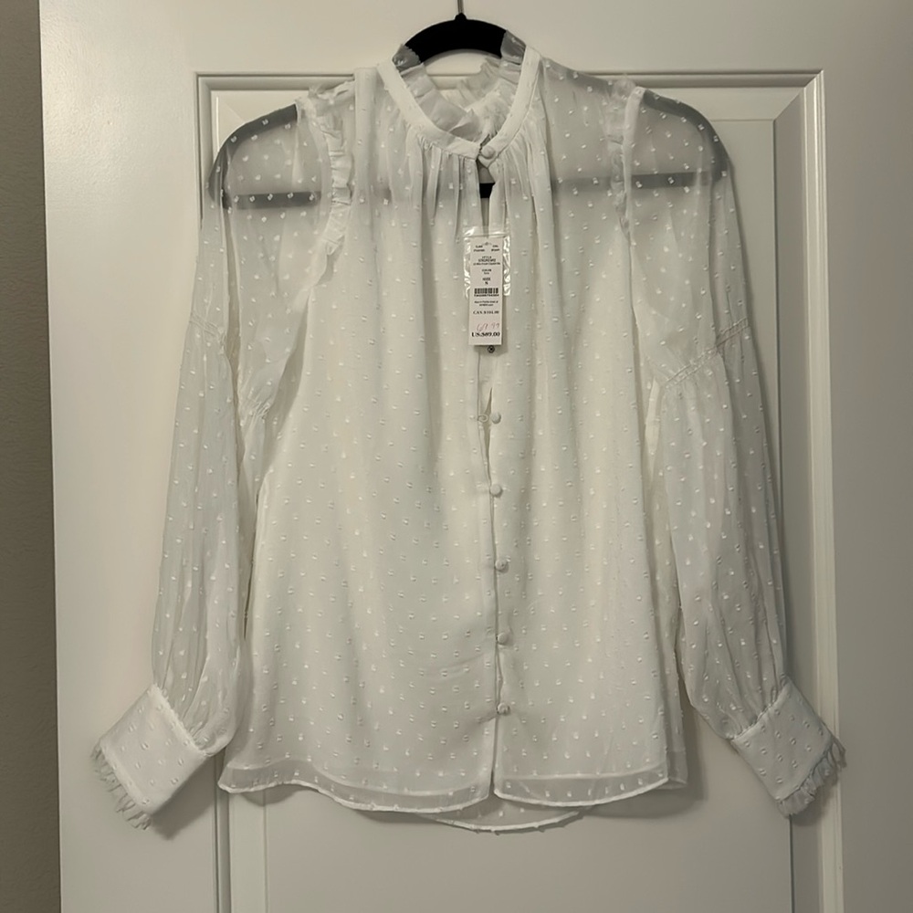 Black and White Blouse size S